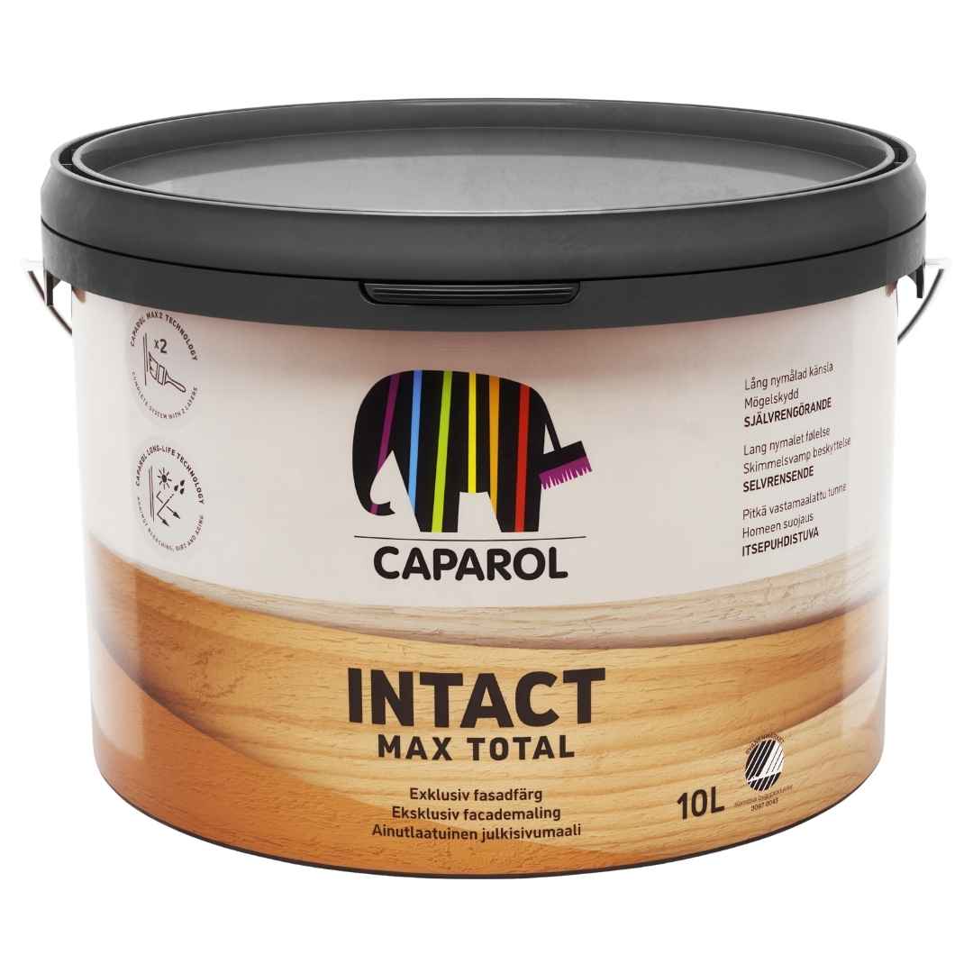 Caparol, INTACT Max Total Självrengörande akrylatfärg,. Max två strykningar
